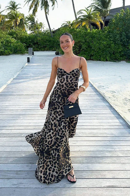Leopard Print Sexy Slip Dress Party Dress - Image 2