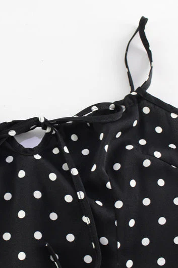 Chic Polka Dot Cami Bodycon Maxi Dress - Image 4