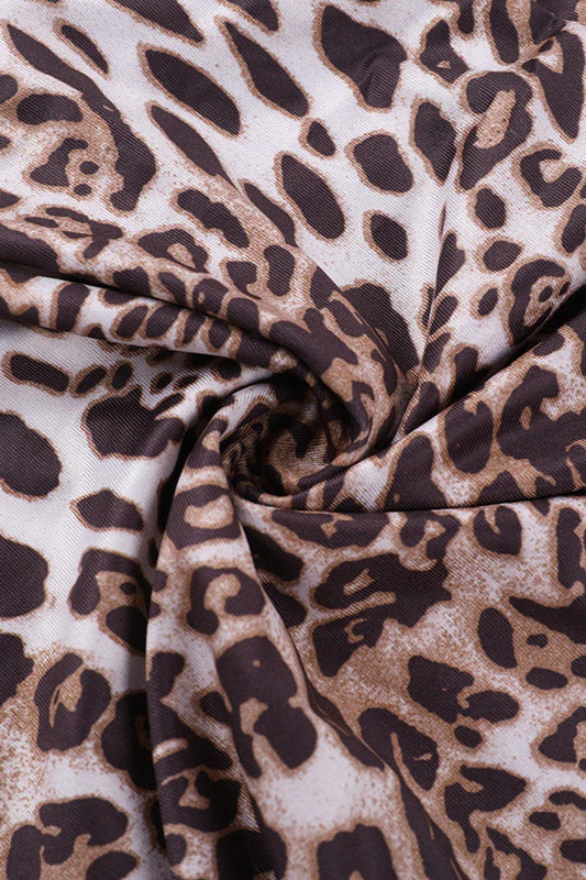 Lace Split Cami Leopard Maxi Dress - Image 6