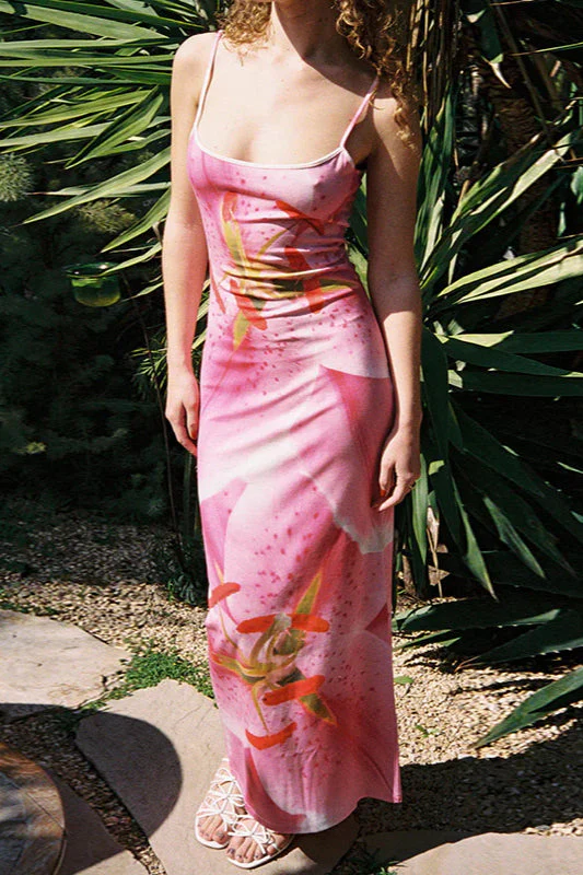 Sweet Floral Cami Maxi Dress - Image 3