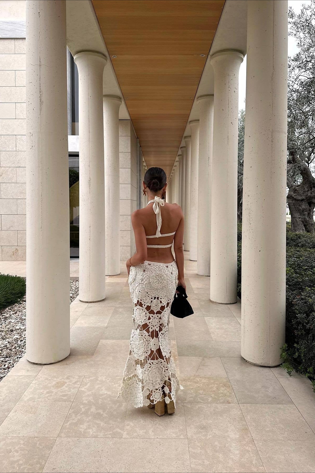 Halter Neck Slim Backless Boho Dress - Image 3