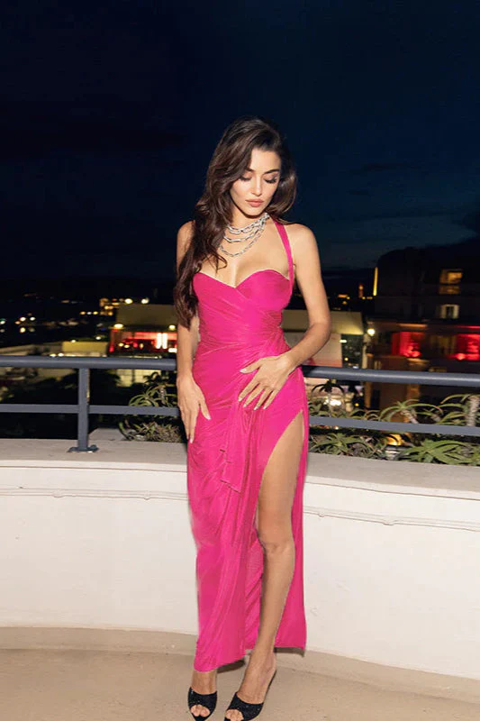 Ruched Tie Back Party Dress - Image 4
