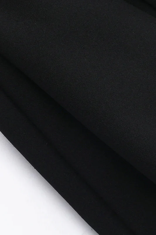 Pearl Trim Square Neck Party Dress - Image 6