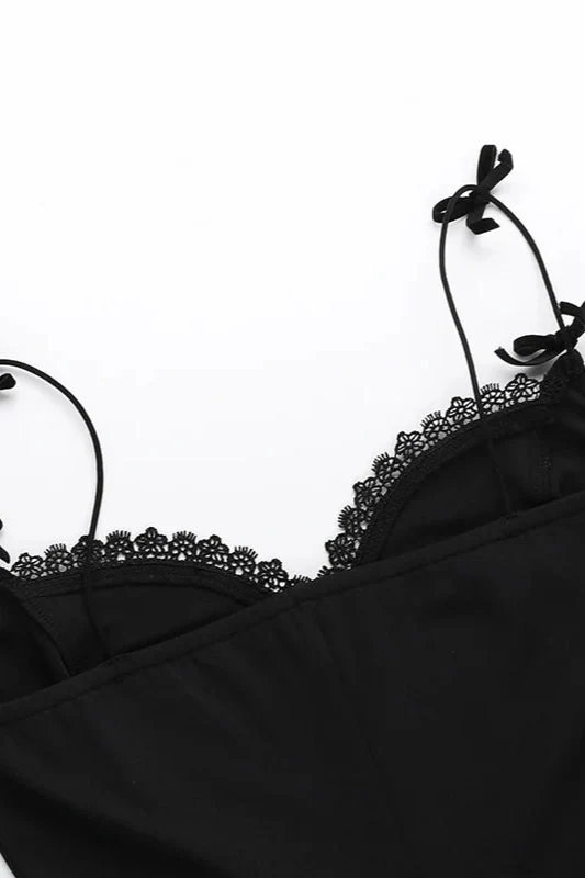 Lace Trim Cami Party Dress - Image 9