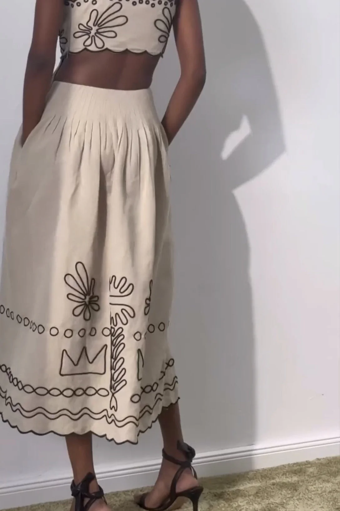 Printed Wide Hem Maxi Boho Dress - Image 4
