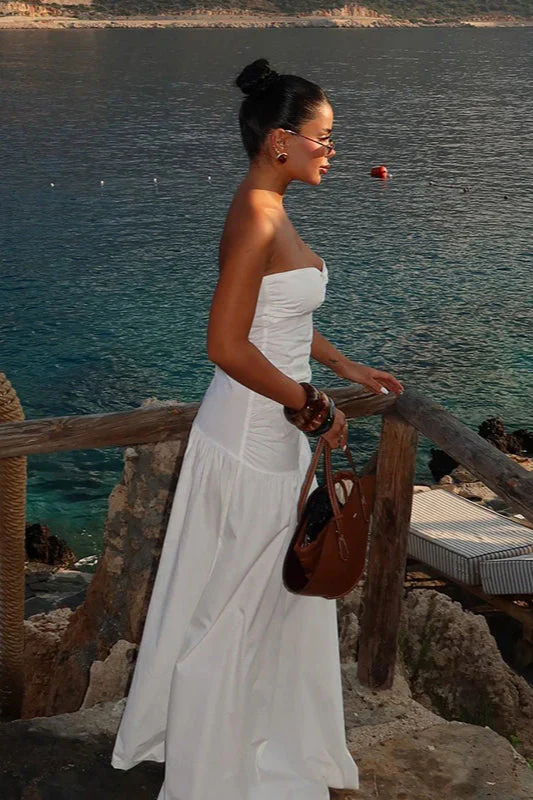 Cutout Strapless Beach Party Dress - Image 11