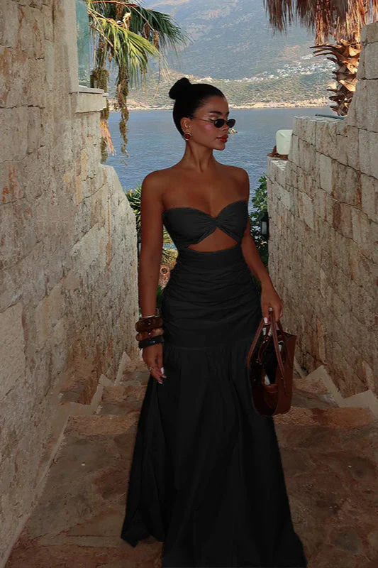 Cutout Strapless Beach Party Dress - Image 4