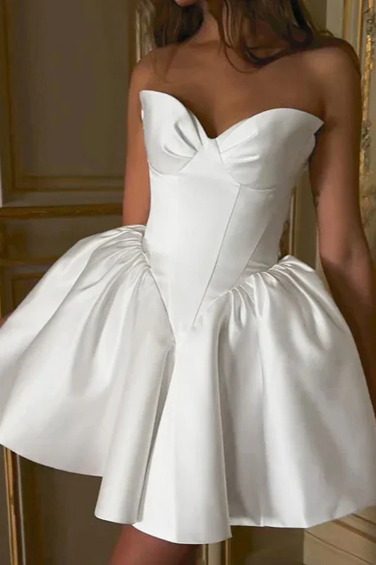 French Style Sweetheart Neckline A-Line Party Dress - Image 3