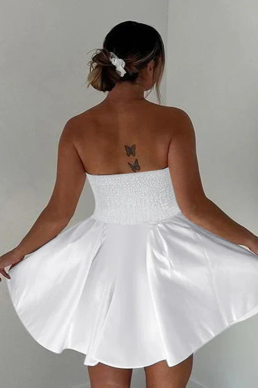 French Style Sweetheart Neckline A-Line Party Dress - Image 7
