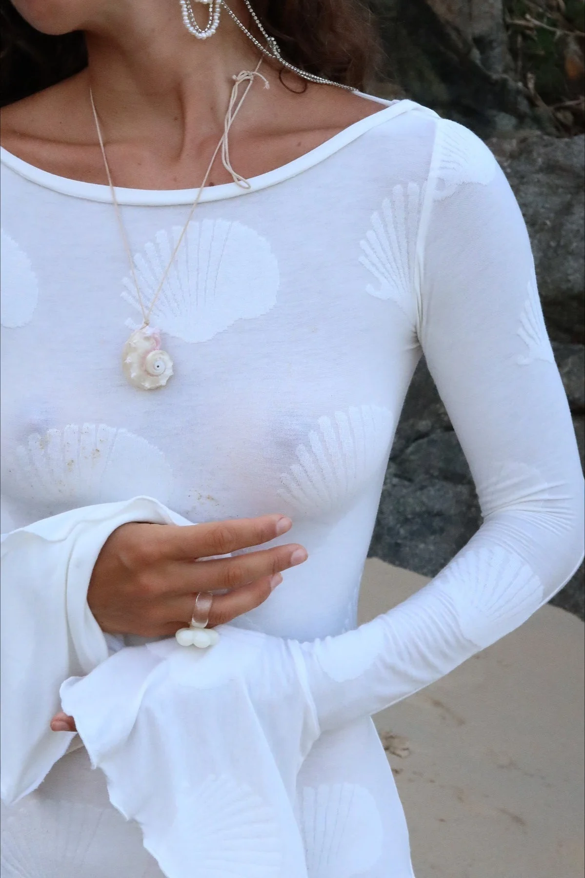 Sexy Mermaid Flare Sleeve Boho Dress - Image 4
