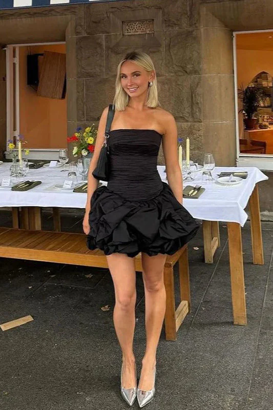 Spring Elegant Ruched Corset Dress with Layered Skirt Party Dress - Image 12
