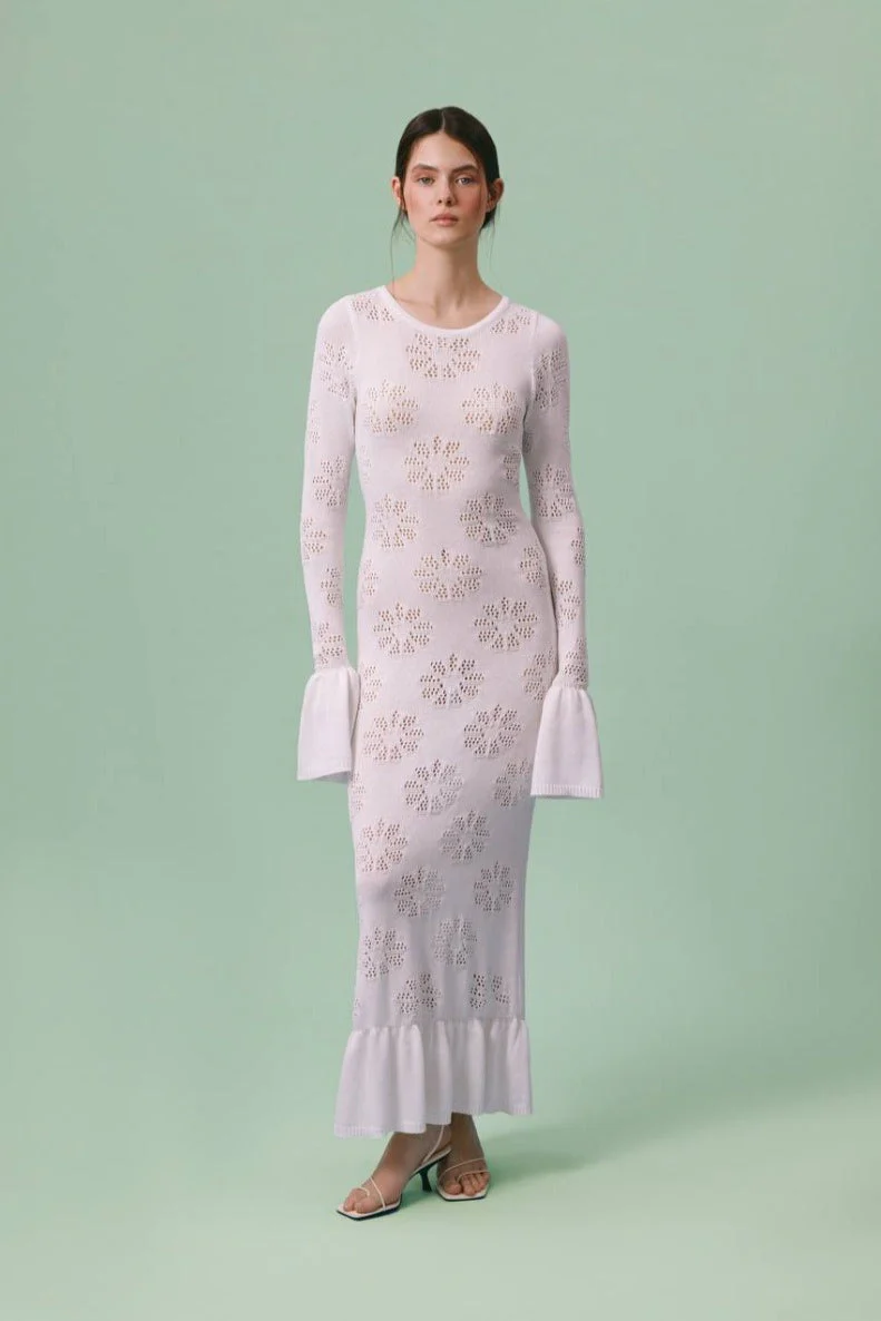 Ruffled Pullover Long Boho Dress - Image 4