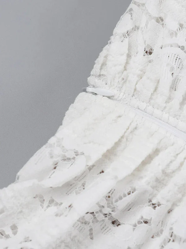 Lace Off-Shoulder Sexy Bodycon Mini Party Dress - Image 2