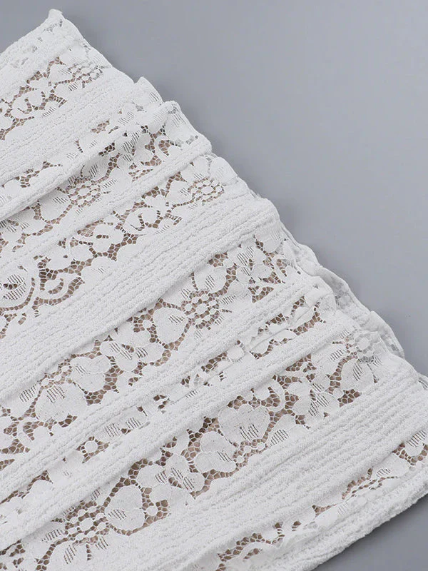 Lace Off-Shoulder Sexy Bodycon Mini Party Dress - Image 9