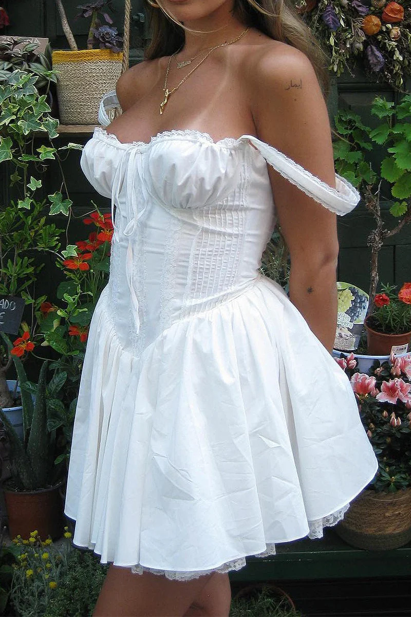Lace Backless Cami Boho Dress - Image 3