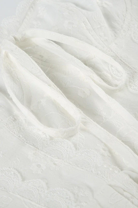 Fitted Lace Halter Boho Dress - Image 5