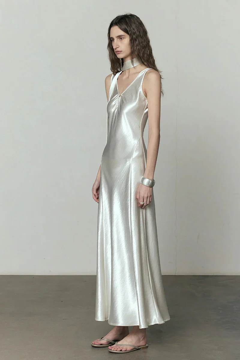 New Temperament V-Neck Maxi Dress - Image 2
