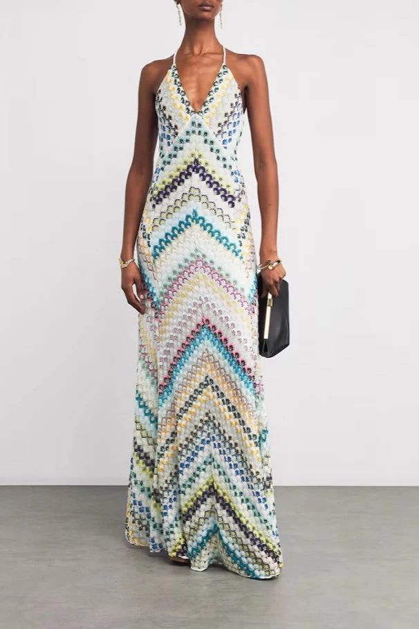 Placement Print Bodycon Boho Dress - Image 3