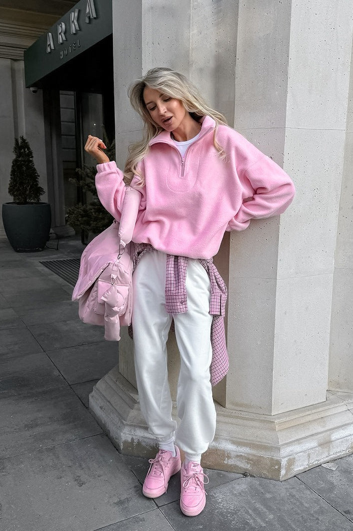 Oversized Fleece Collar Hoodie - Image 2