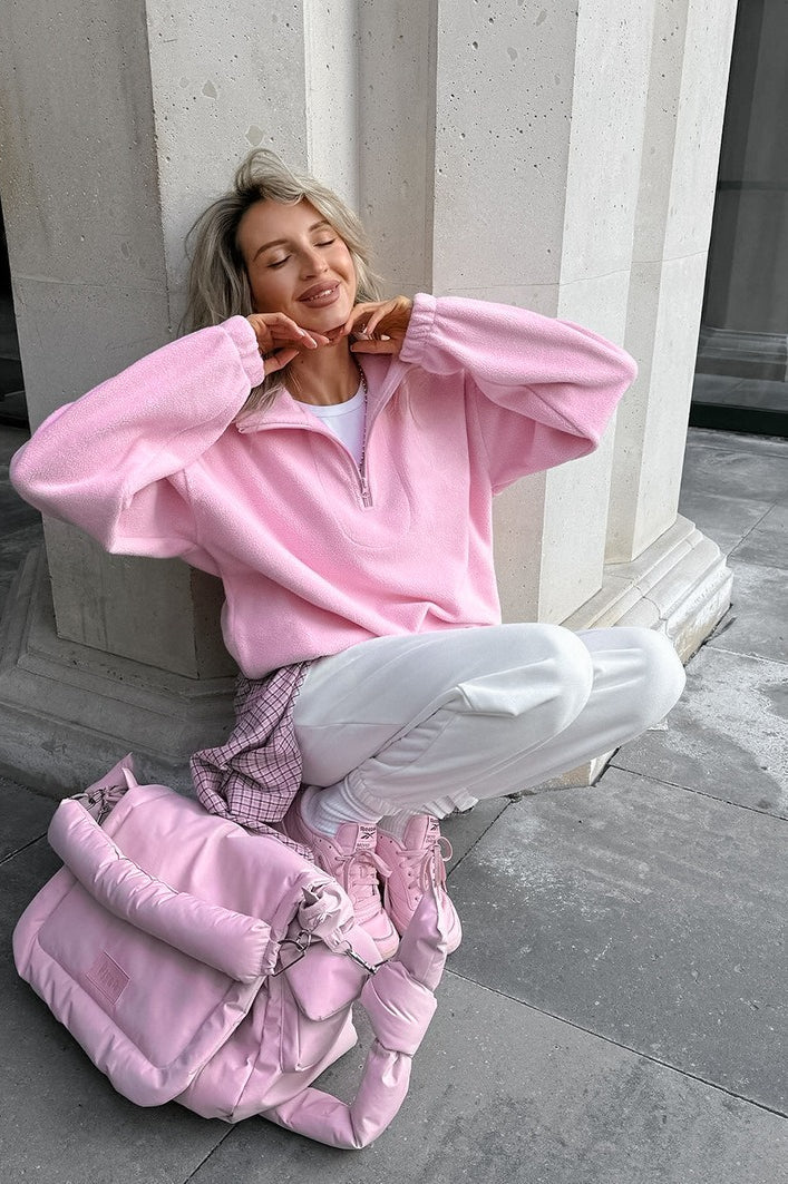 Oversized Fleece Collar Hoodie - Image 3