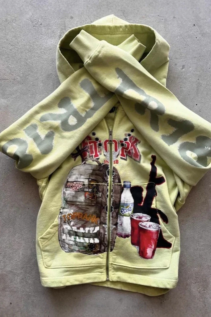 Casual Street Graffiti Hoodie - Image 3