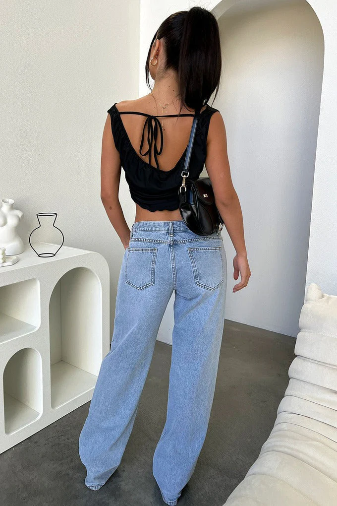 Low Rise Vintage Straight Jeans - Image 3