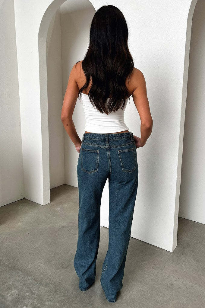 Low Rise Vintage Straight Jeans - Image 9
