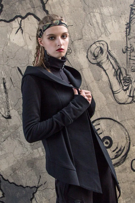 Dark Style Hooded Cardigan Hoodie - Image 3