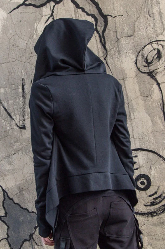 Dark Style Hooded Cardigan Hoodie - Image 4