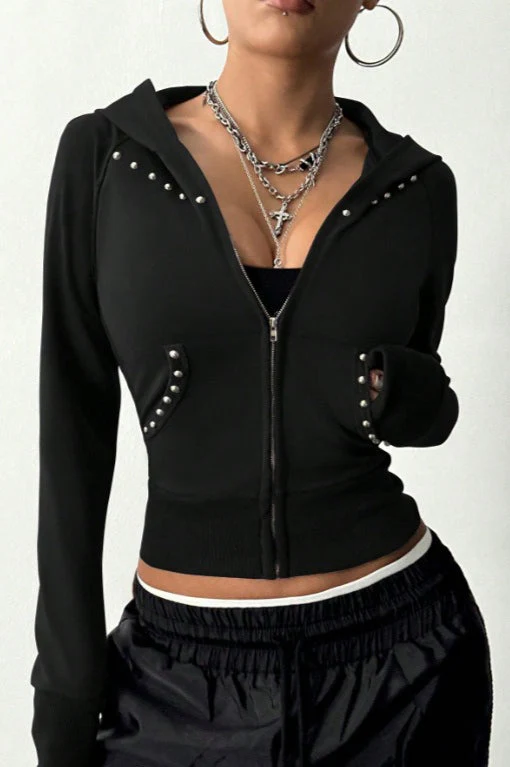 Minimalist Slim Fit Printed Hoodie - Image 6