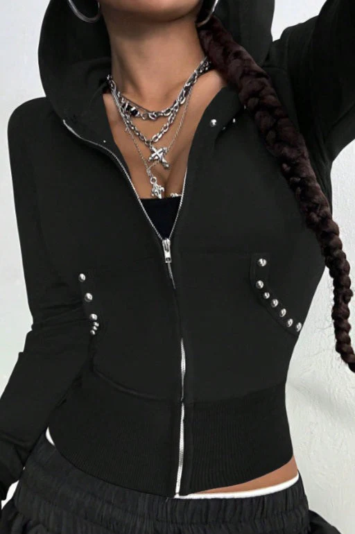 Minimalist Slim Fit Printed Hoodie - Image 7