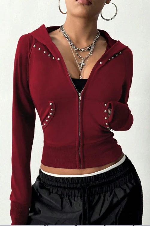 Minimalist Slim Fit Printed Hoodie - Image 8