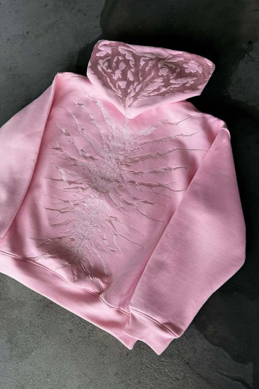 Vintage Washed Patchwork Hoodie - Image 2