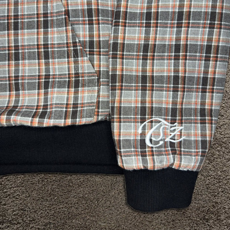 Street Style Reversible Plaid Hoodie - Image 3