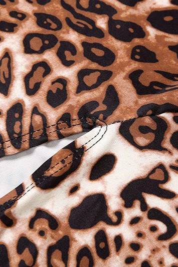 Sexy Leopard Print Backless Maxi Dress - Image 6