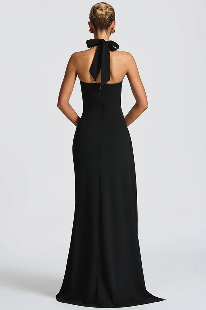 Sexy Backless High Slit Bodycon Maxi Dress - Image 5
