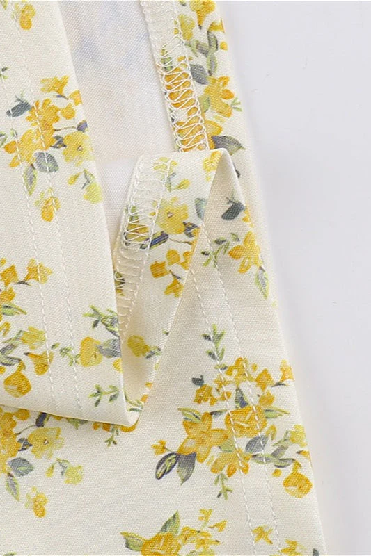 Sexy Backless Halter Floral Midi Dress - Image 6