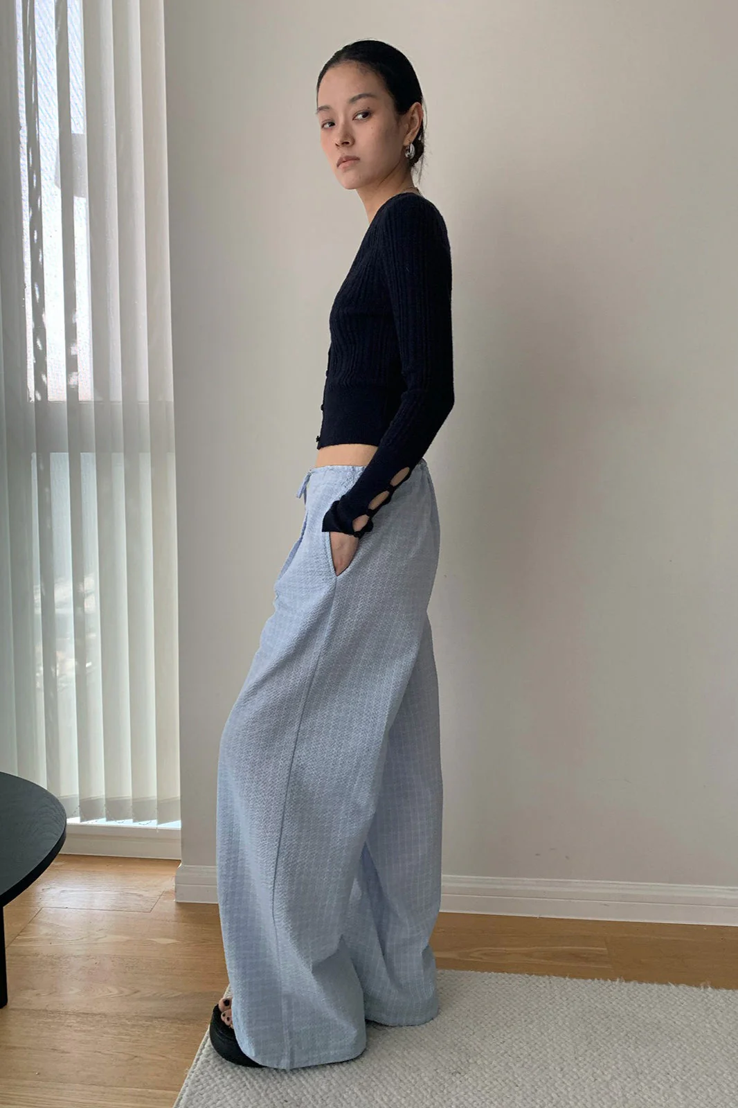 Loose Fit Checkered Casual Pants - Image 7