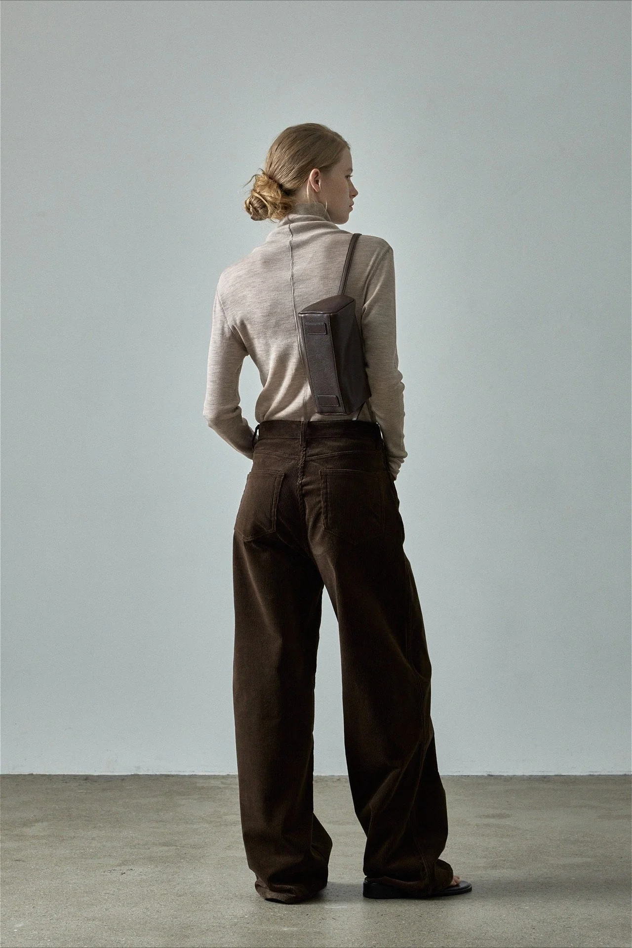 Corduroy High Waist Wide Leg Pants - Image 3