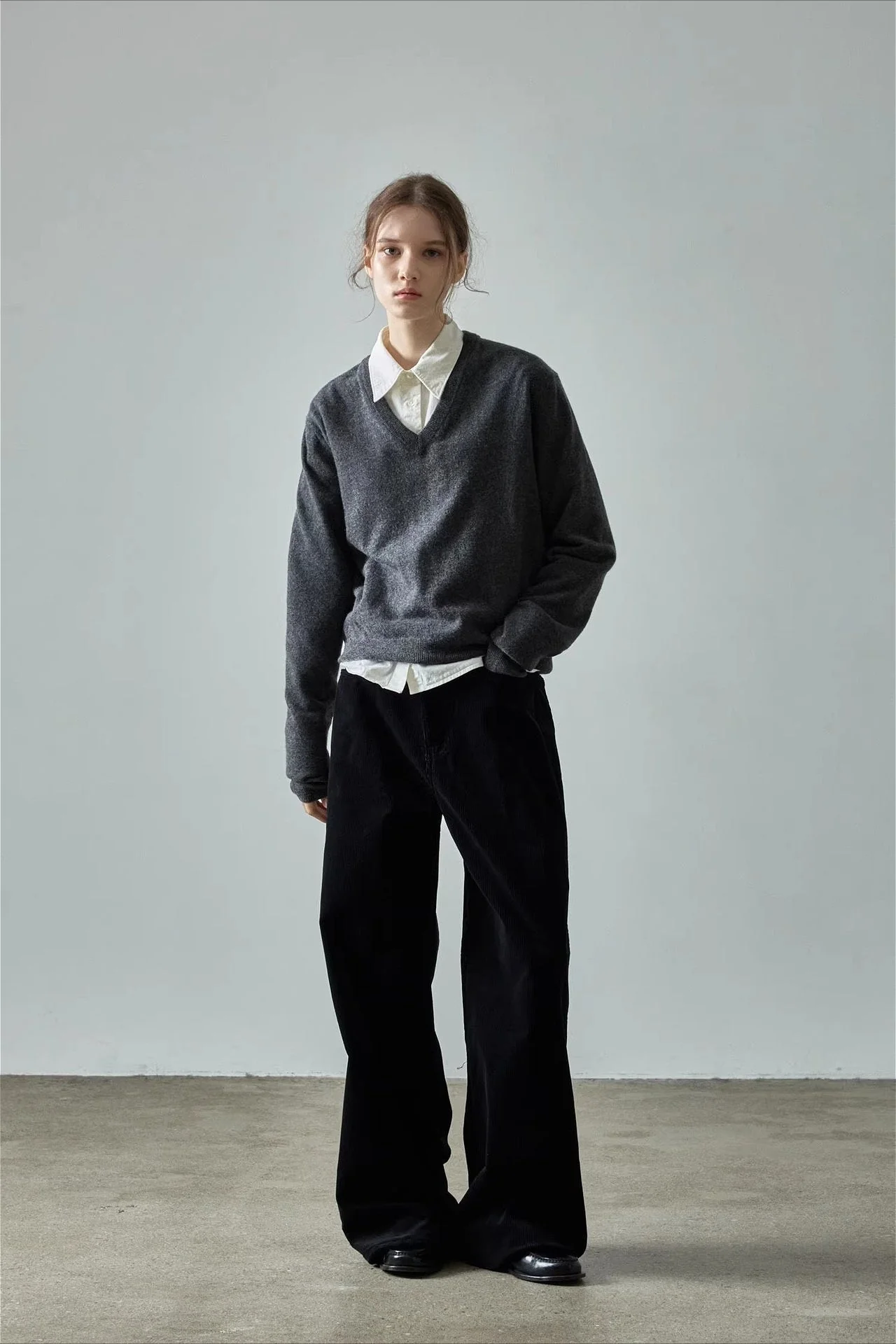 Corduroy High Waist Wide Leg Pants - Image 4