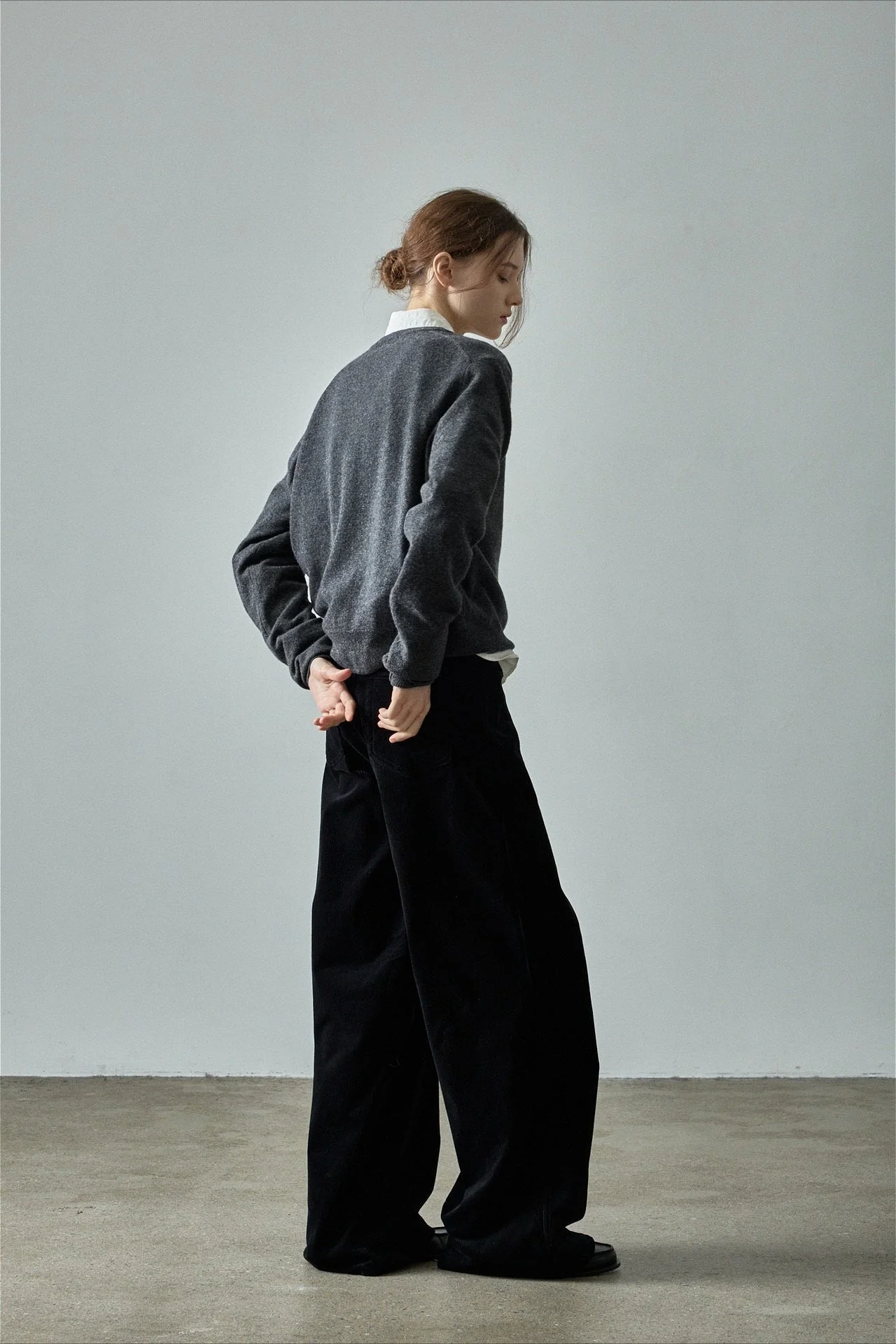 Corduroy High Waist Wide Leg Pants - Image 5