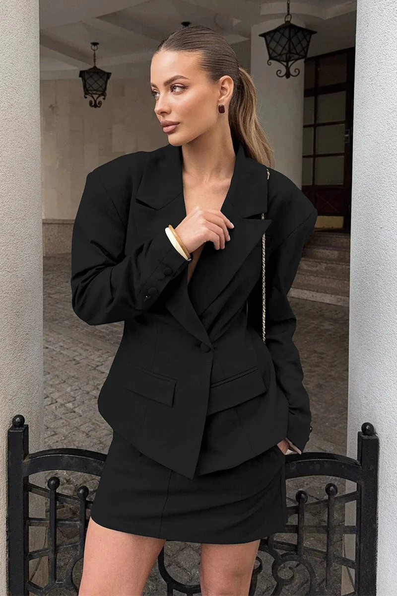 Cinched Waist Short Blazer - Image 7