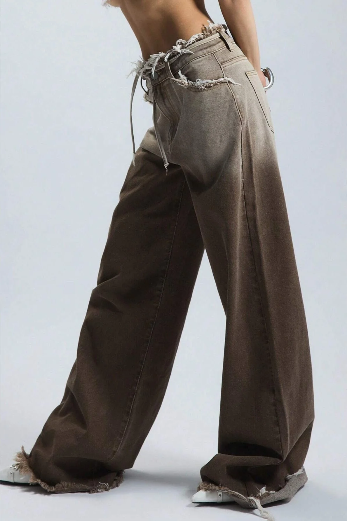 Ombre Low Rise Straight Leg Jeans - Image 2