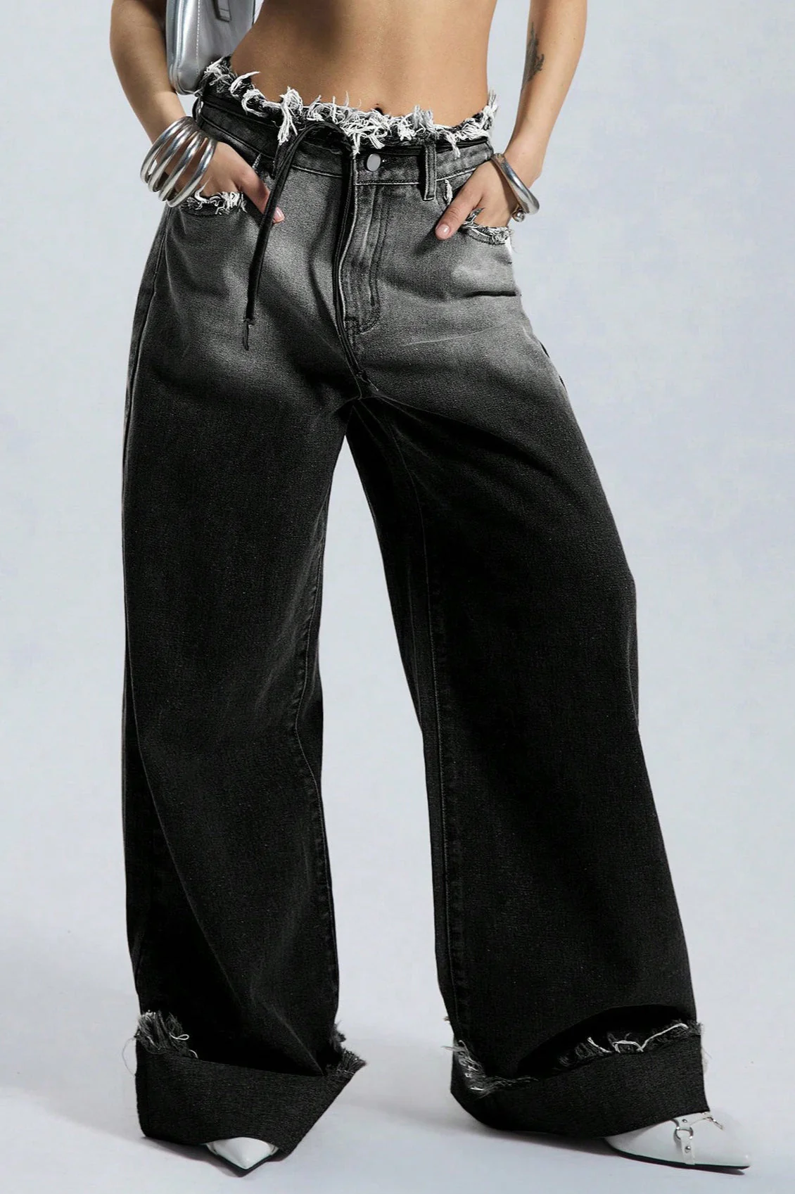 Ombre Low Rise Straight Leg Jeans - Image 5