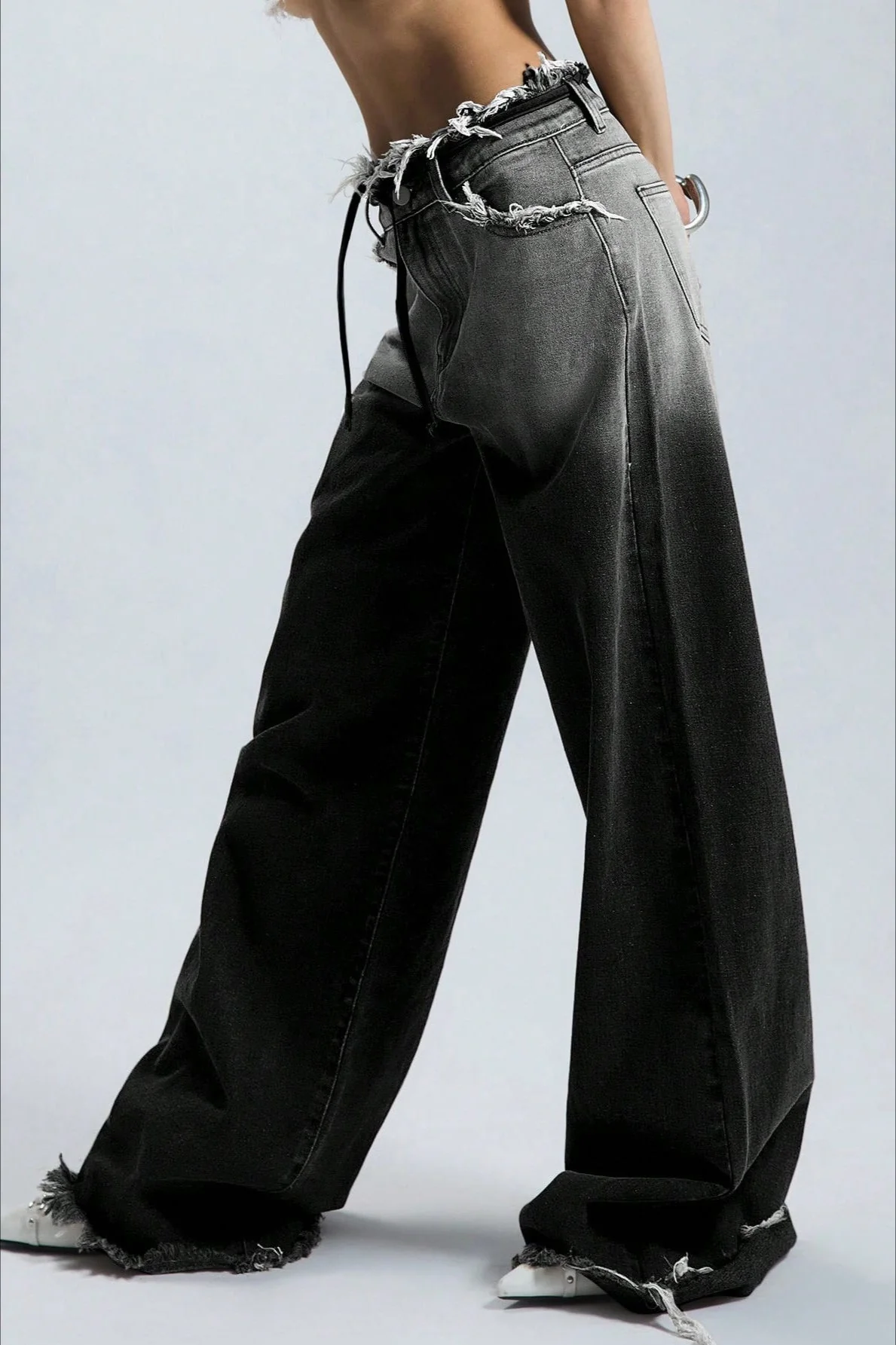 Ombre Low Rise Straight Leg Jeans - Image 6