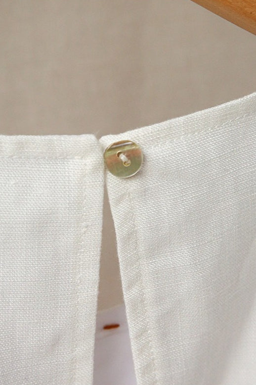 Elegant Tencel Linen Midi Dress - Image 5
