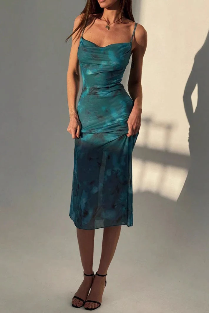 Slim Fit Cami Bodycon Midi Dress - Image 4