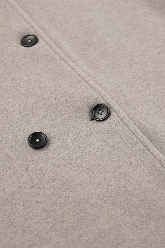 Vintage Style Woolen Office Coat - Image 4