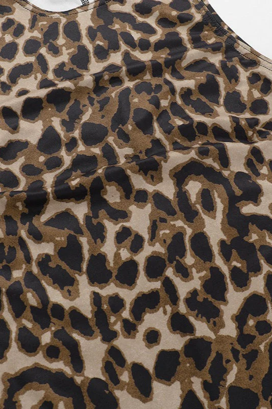 Leopard Print Sleeveless Mini Dress - Image 5