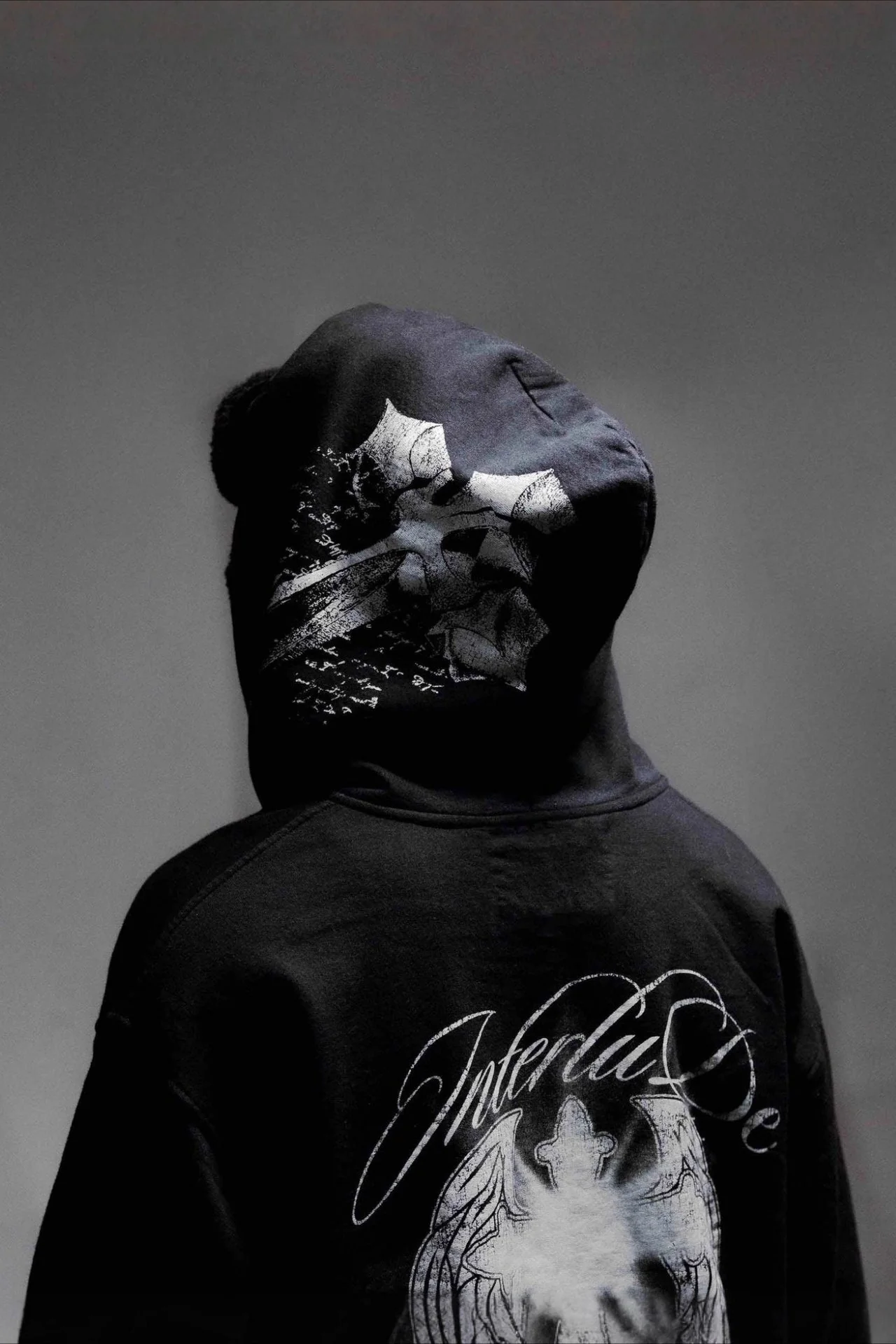 Dark Street Print Cardigan Hoodie - Image 2
